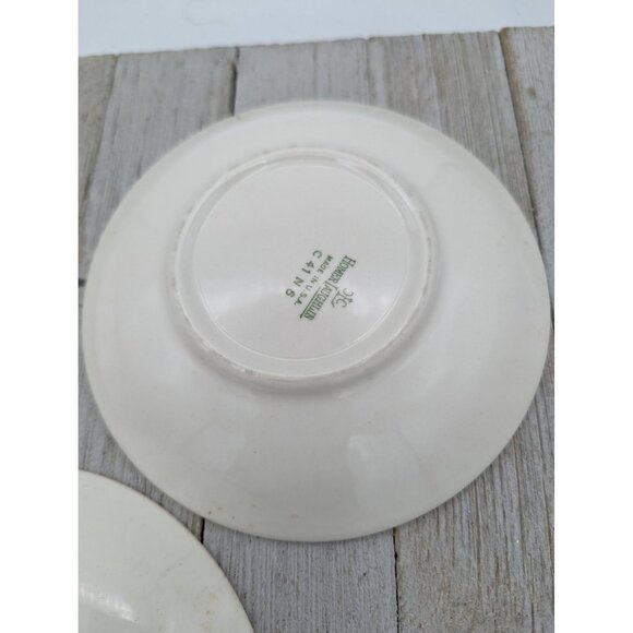 Vintage Homer Laughlin Set of 3 Saucers Plates Neville Pattern - Picture 8 of 8
